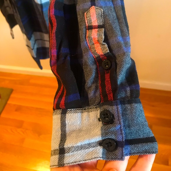 Mid-thigh Flannel w/Tie - Picture 5 of 6